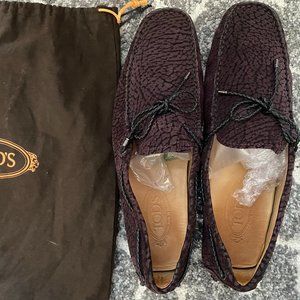 Tod's Leather Driving Loafers size 10 brown men